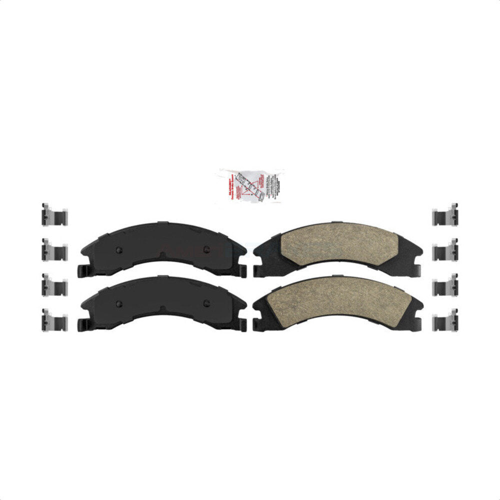 AmeriBRAKES NWF-PRC1329 Disc Brake Pad for 2008-2023 Ford E-350 Super Duty, Ford E-450 Super Duty, Ford E-150 - Rear