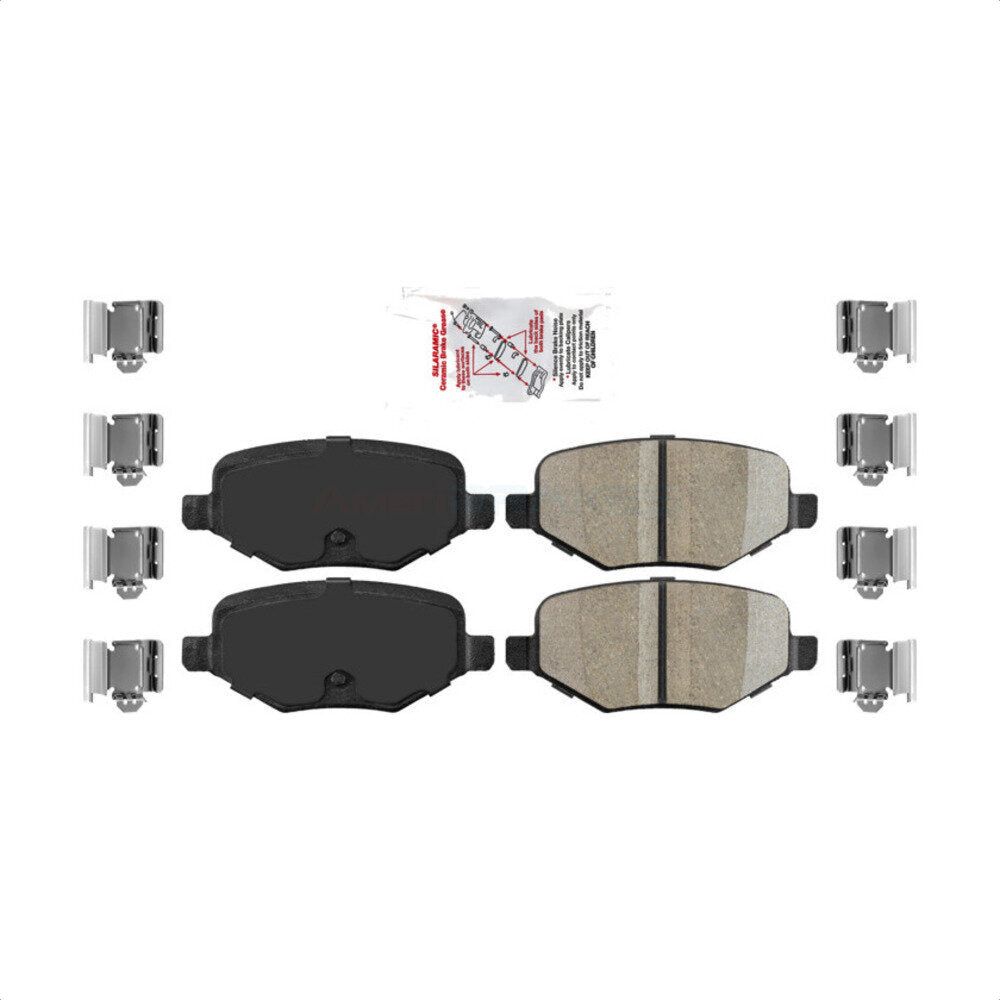 AmeriBRAKES NWF-PRC1377A Disc Brake Pad for 2009-2019 Ford Taurus, Lincoln MKT, Ford Explorer - Rear