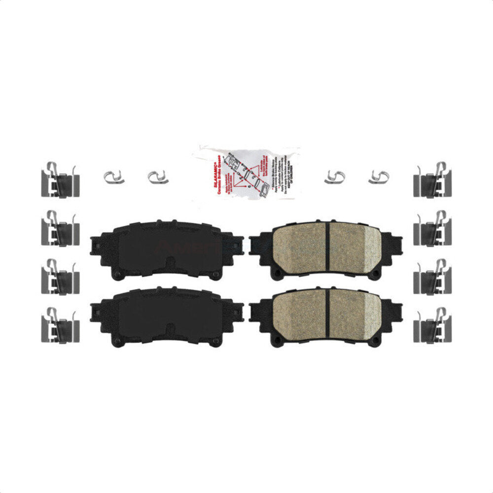 AmeriBRAKES NWF-PRC1391 Disc Brake Pad for 2010-2020 Lexus GS300, Lexus GS200t, Lexus IS200t - Rear