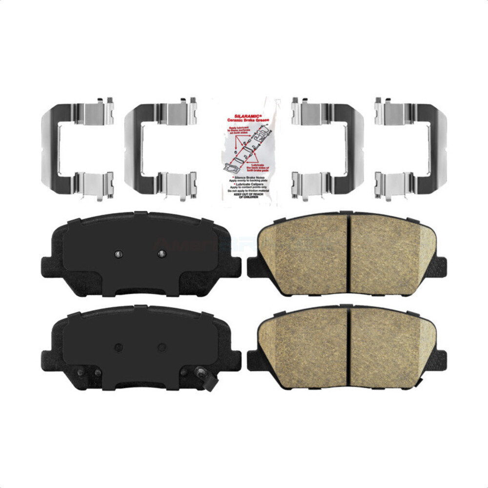 AmeriBRAKES NWF-PRC1413 Disc Brake Pad for 2010-2016 Hyundai Genesis Coupe, Hyundai Veloster, Kia Optima - Front