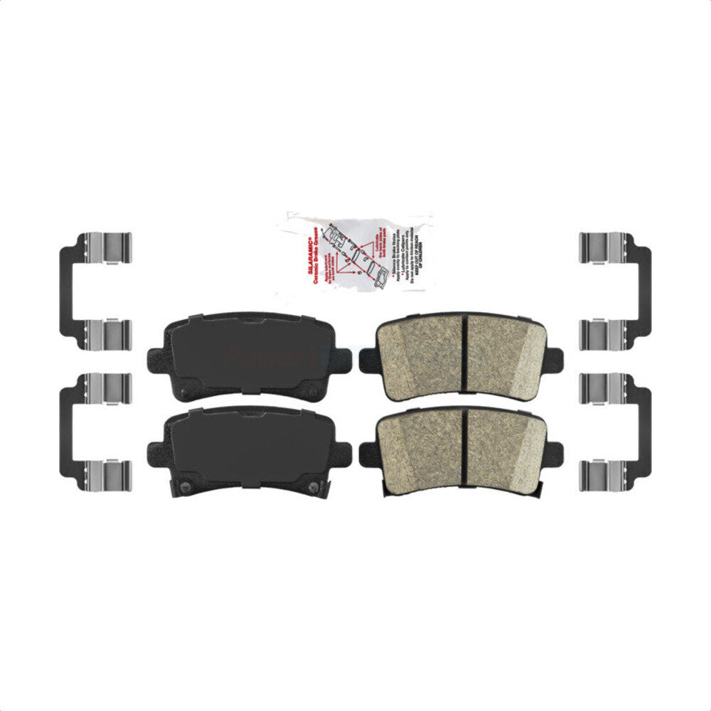 AmeriBRAKES NWF-PRC1430 Disc Brake Pad for 2010-2020 Chevrolet Malibu Limited, Chevrolet Impala, Cadillac XTS - Rear