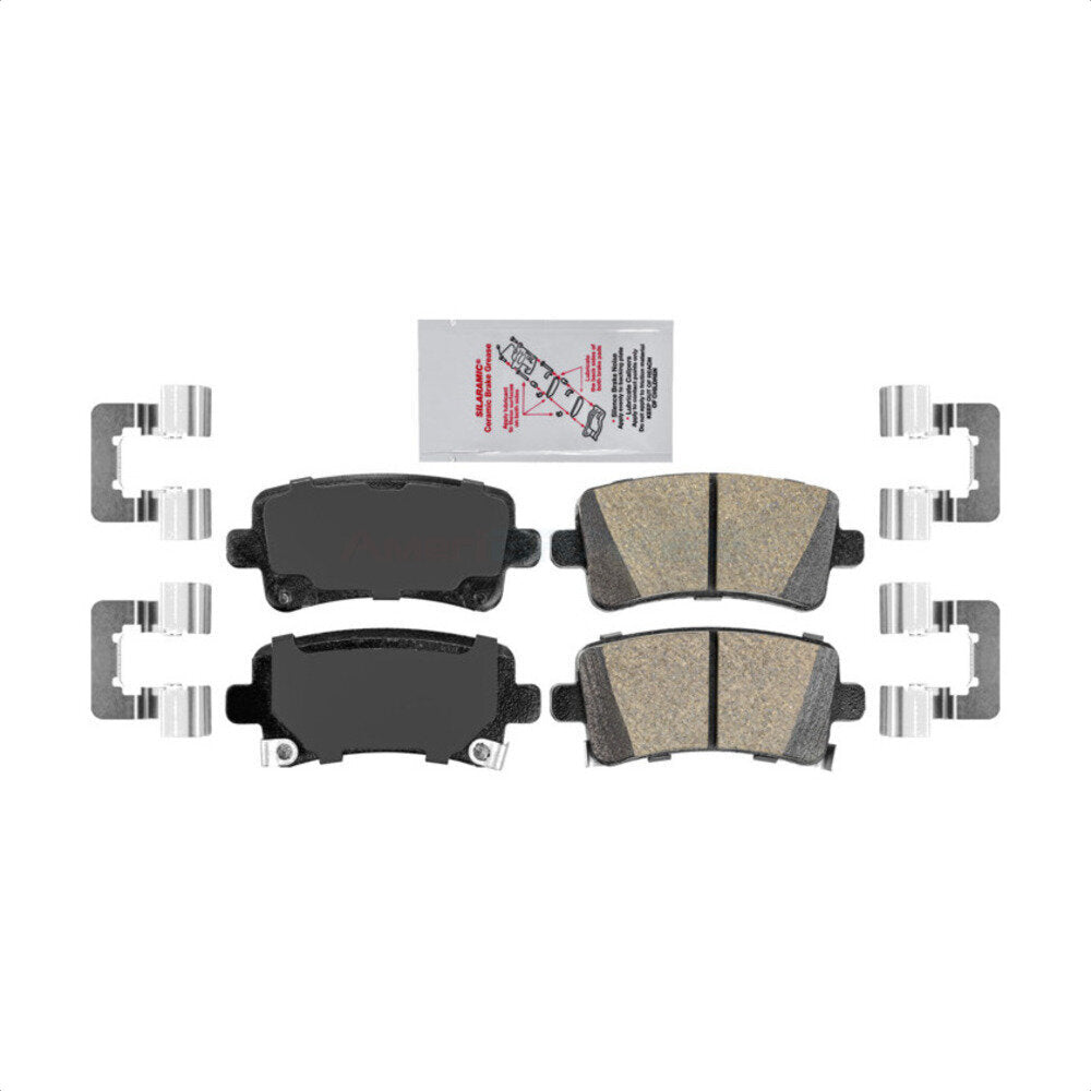 AmeriBRAKES NWF-PRC1430A Disc Brake Pad for 2010-2016 Chevrolet Malibu, Buick LaCrosse, Buick Regal - Rear