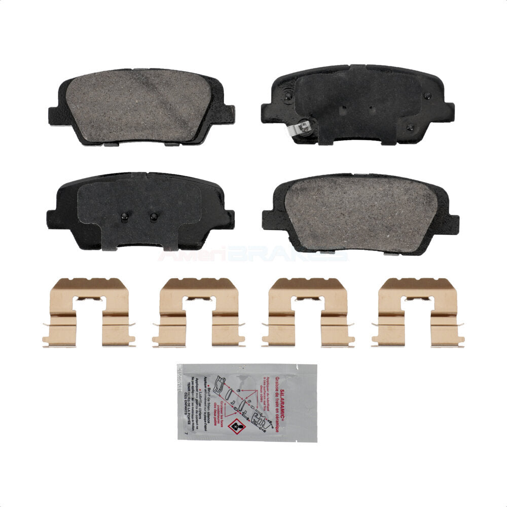 AmeriBRAKES NWF-PRC1439 Disc Brake Pad for 2010-2016 Kia Sorento, Hyundai Santa Fe Sport, Hyundai Santa Fe XL - Rear
