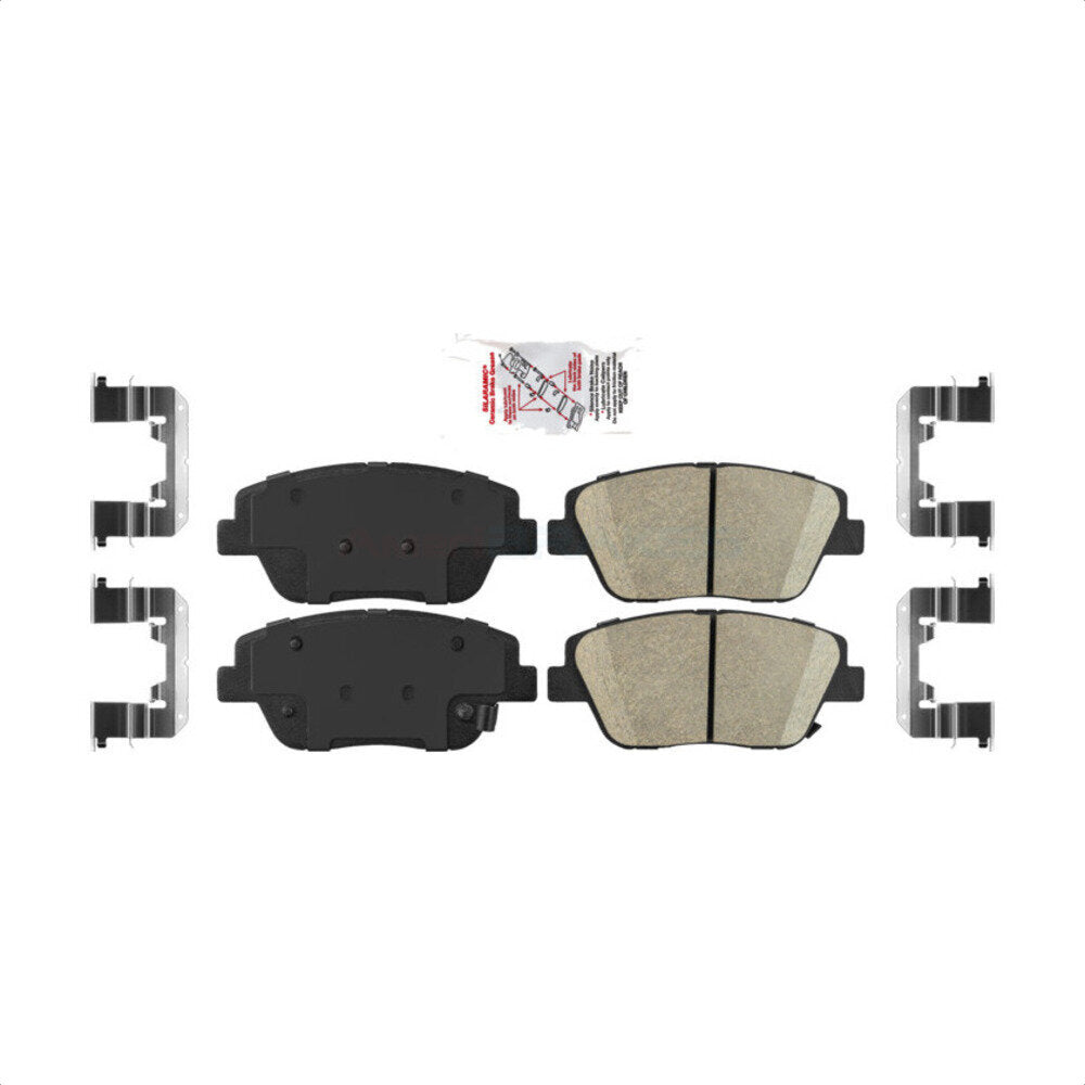AmeriBRAKES NWF-PRC1444 Disc Brake Pad for 2011-2016 Kia Optima, Hyundai Sonata - Front