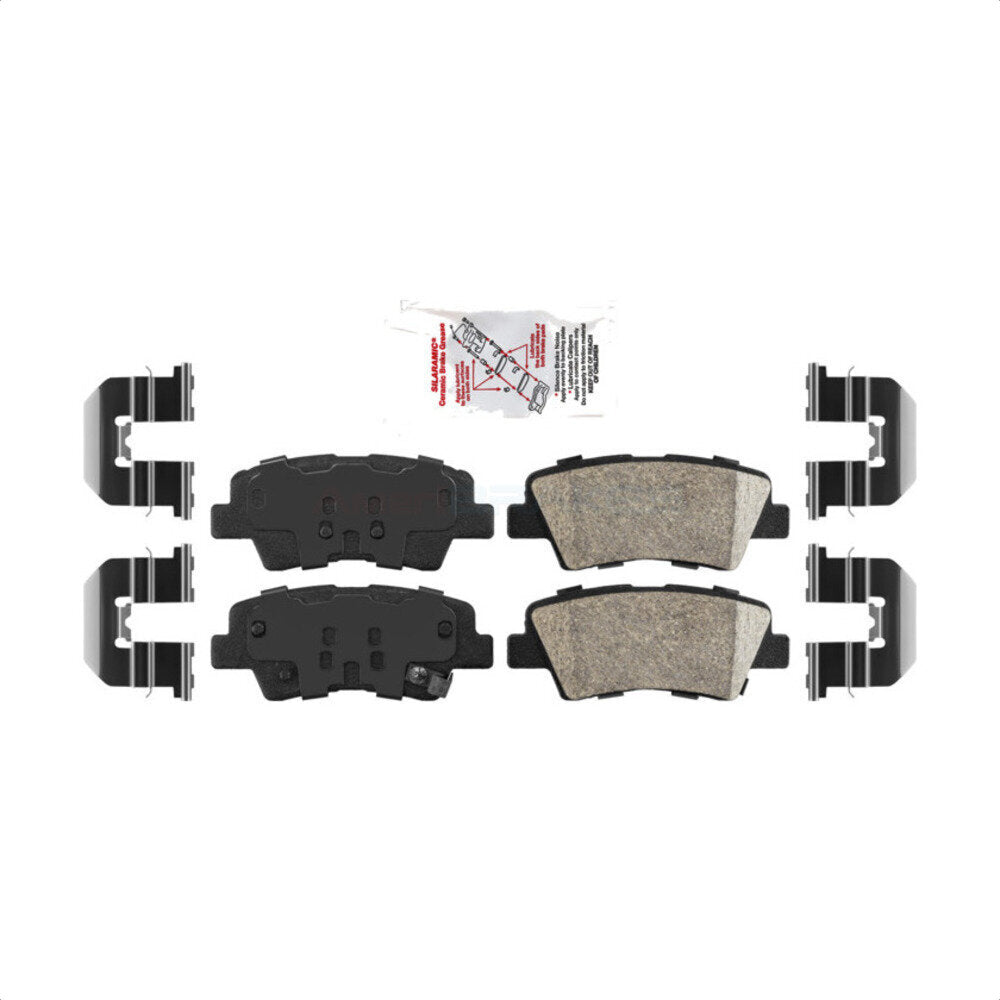 AmeriBRAKES NWF-PRC1445 Disc Brake Pad for 2010-2017 Hyundai Sonata, Kia Optima, Hyundai Azera - Rear