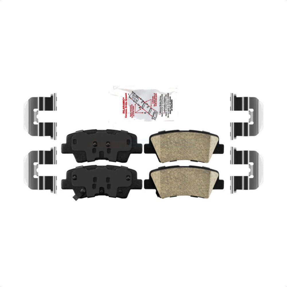 AmeriBRAKES NWF-PRC1544 Disc Brake Pad for 2011-2018 Kia Rio, Kia Optima, Kia Soul EV - Rear