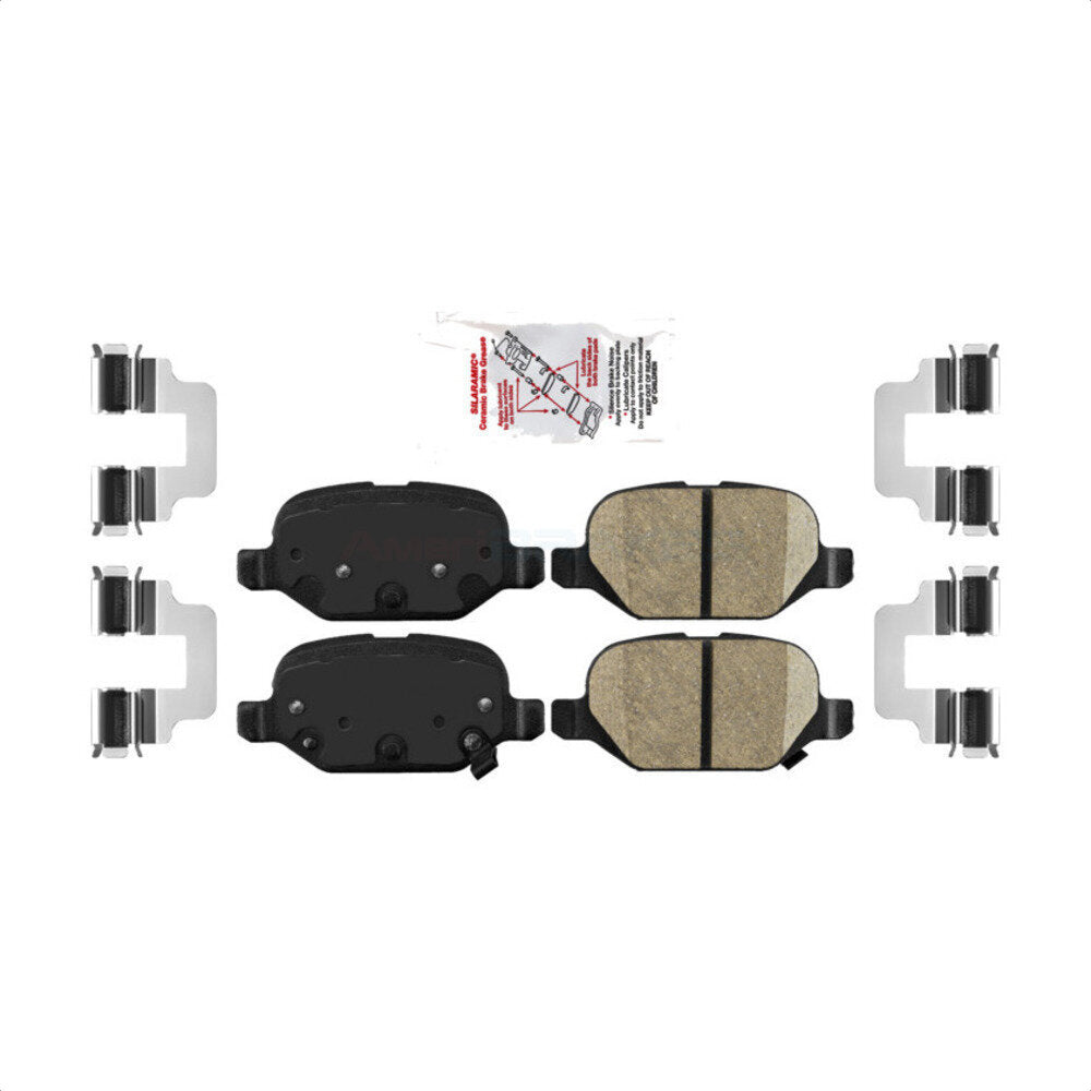 AmeriBRAKES NWF-PRC1569 Disc Brake Pad for 2012-2019 Fiat 500 - Rear