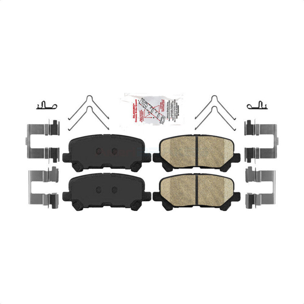 AmeriBRAKES NWF-PRC1585 Disc Brake Pad for 2007-2017 Honda Odyssey, Acura ZDX, Honda Pilot - Rear