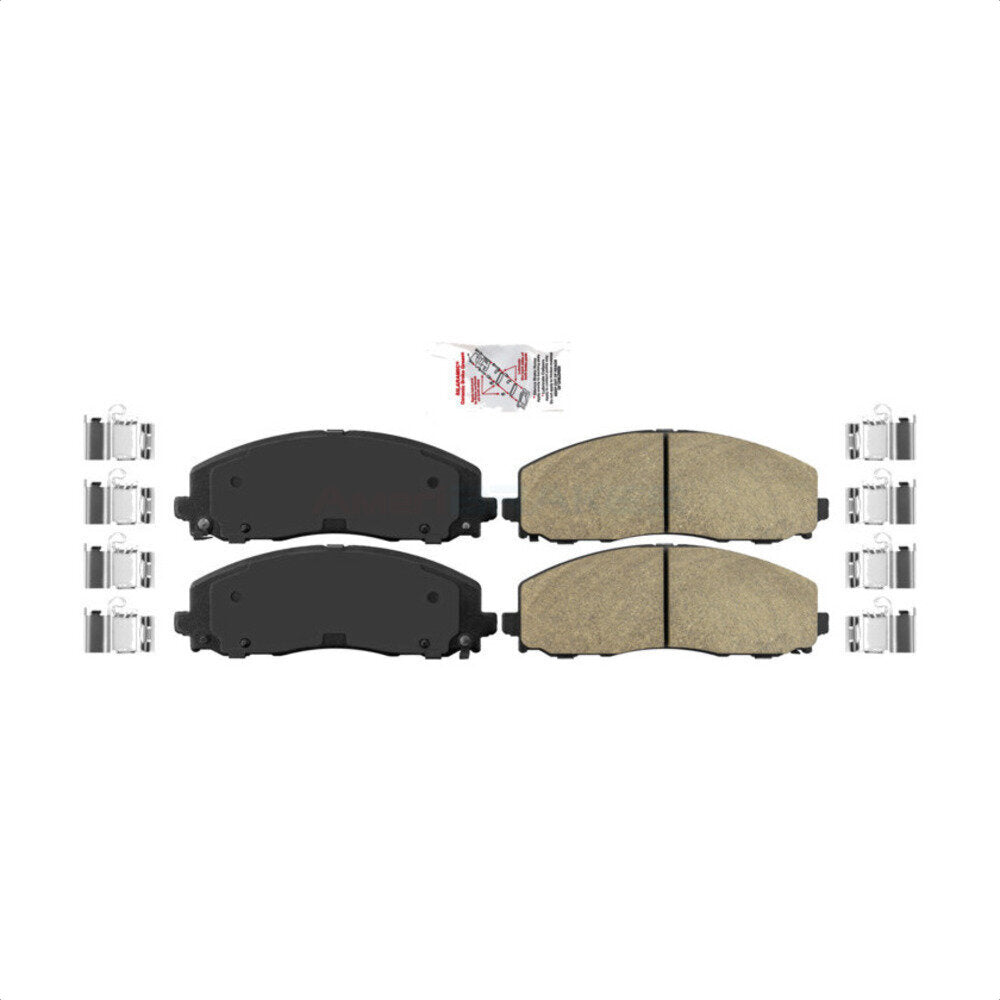 AmeriBRAKES NWF-PRC1589 Disc Brake Pad for 2009-2025 Chrysler Grand Caravan, Chrysler Pacifica, Chrysler Voyager - Front