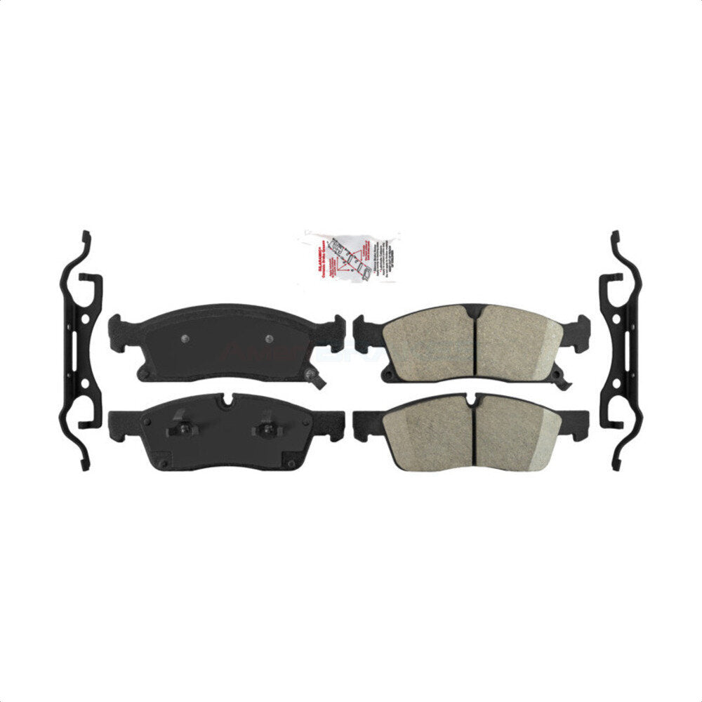 AmeriBRAKES NWF-PRC1629 Disc Brake Pad for 2011-2024 Dodge Durango, Jeep Grand Cherokee WK, Mercedes-Benz GLS450 - Front