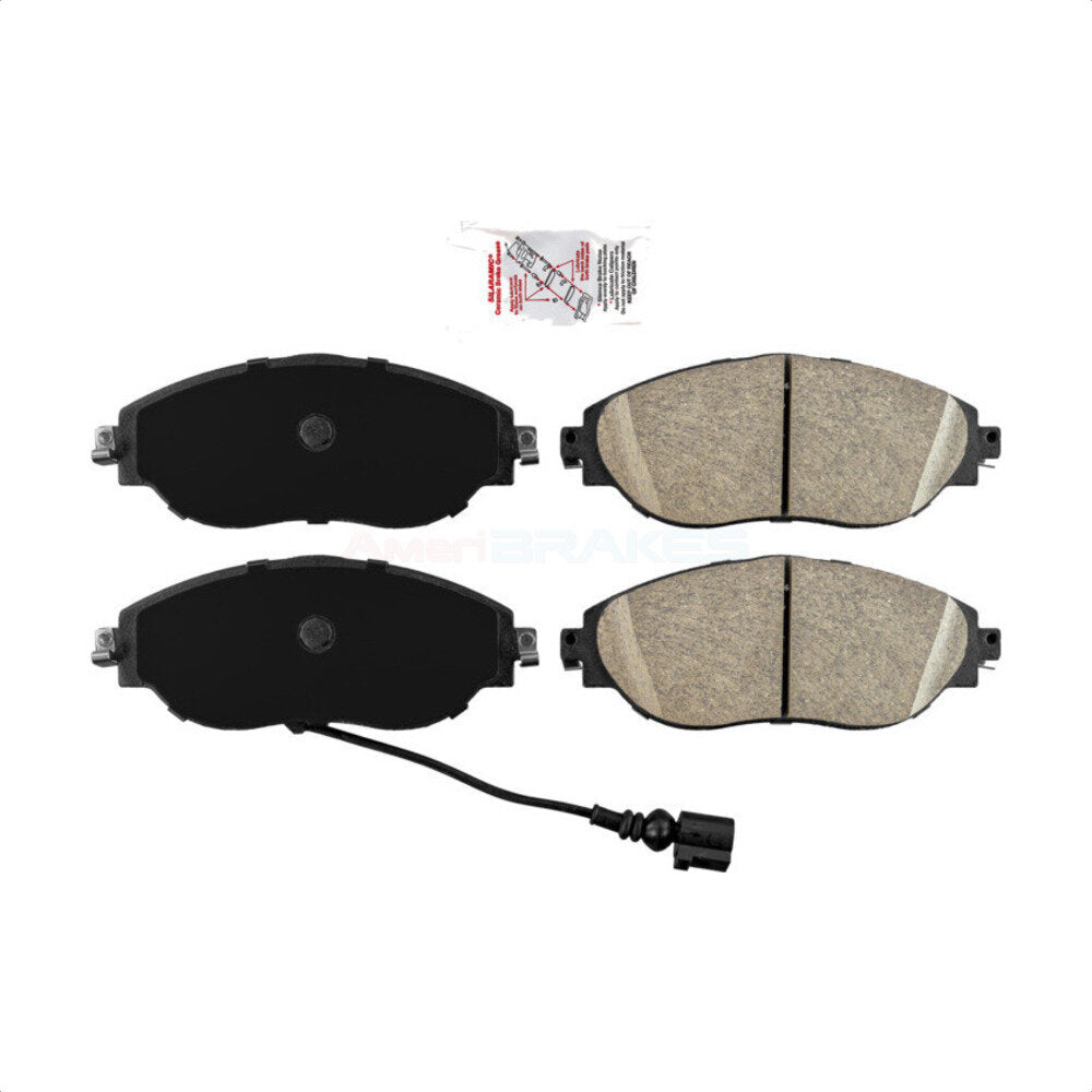 AmeriBRAKES NWF-PRC1633 Disc Brake Pad for 2012-2023 Audi A3 Quattro, Volkswagen Arteon, Volkswagen Jetta - Front