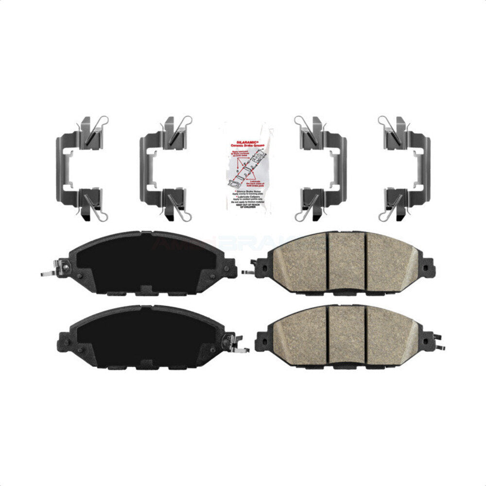 AmeriBRAKES NWF-PRC1649 Disc Brake Pad for 2013-2024 Nissan Murano, INFINITI QX60, INFINITI JX35 - Front