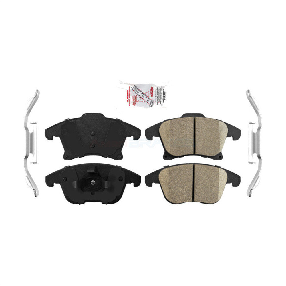 AmeriBRAKES NWF-PRC1653 Disc Brake Pad for 2013-2020 Ford Fusion, Ford Police Responder Hybrid, Ford SSV Plug-In Hybrid - Front