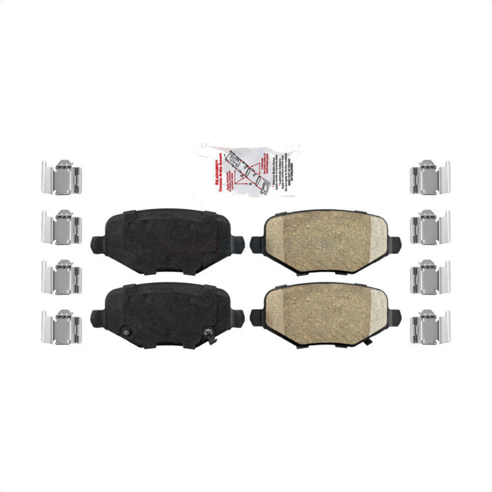 AmeriBRAKES NWF-PRC1719 Disc Brake Pad for 2012-2016 Chrysler Town & Country, Dodge Grand Caravan, Dodge Journey - Rear