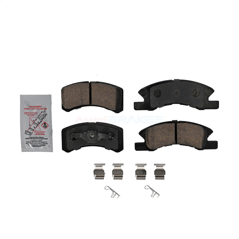 AmeriBRAKES NWF-PRC1731 Disc Brake Pad for 2014-2024 Mitsubishi Mirage, Mitsubishi Mirage G4 - Front