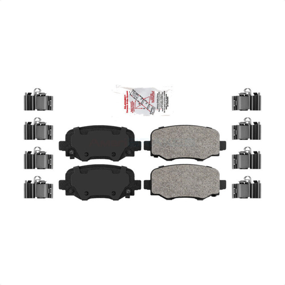 AmeriBRAKES NWF-PRC1734 Disc Brake Pad for 2014-2022 Chrysler 200, Jeep Cherokee - Rear