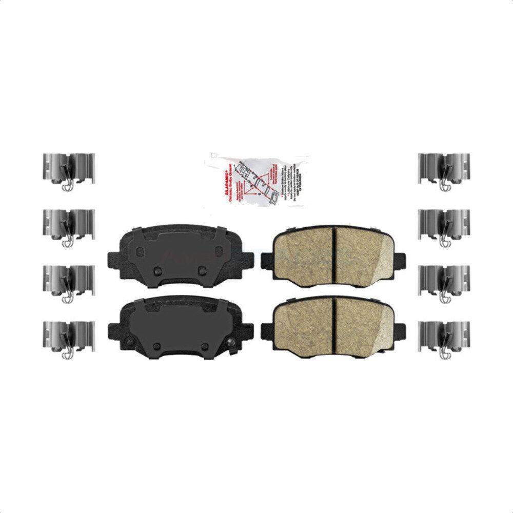 AmeriBRAKES NWF-PRC1809 Disc Brake Pad for 2015-2024 Dodge Hornet, Fiat 500X, Jeep Renegade - Rear
