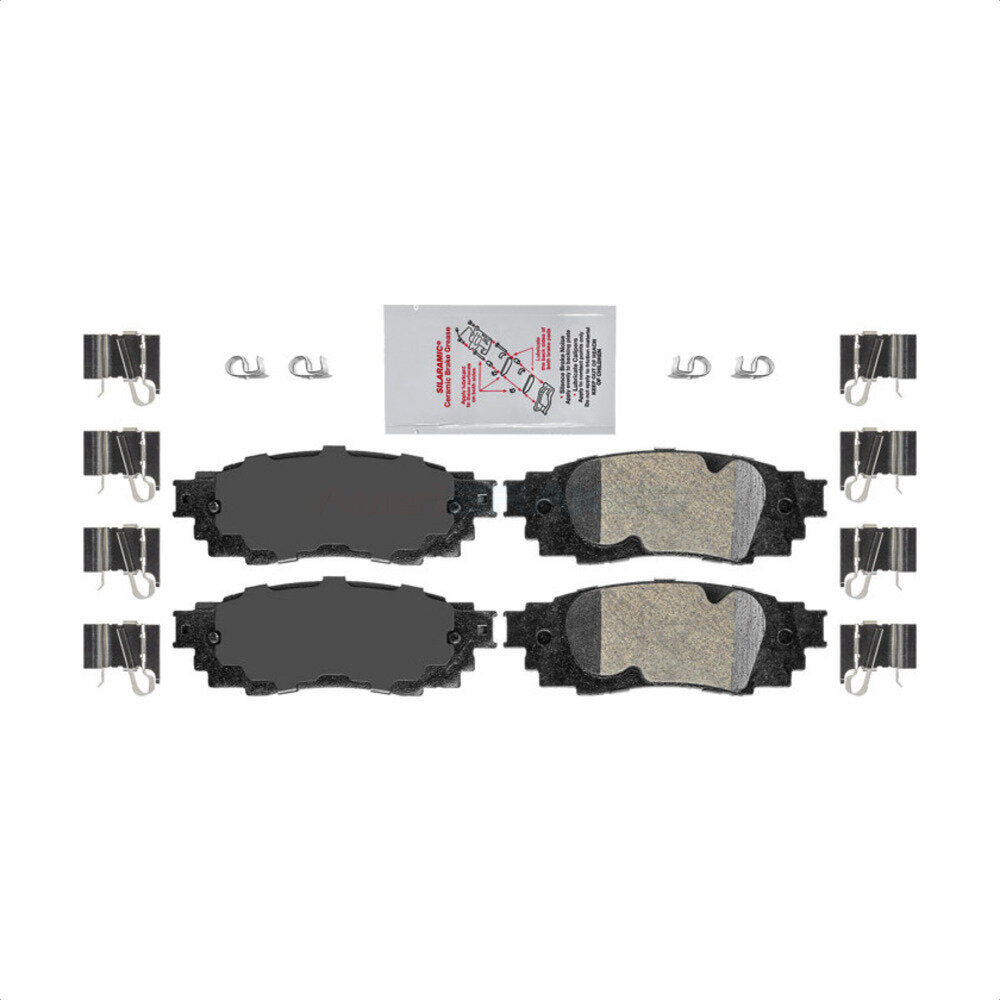 AmeriBRAKES NWF-PRC1879 Disc Brake Pad for 2016-2022 Lexus RX350, Lexus RX350L, Lexus RX450hL - Rear