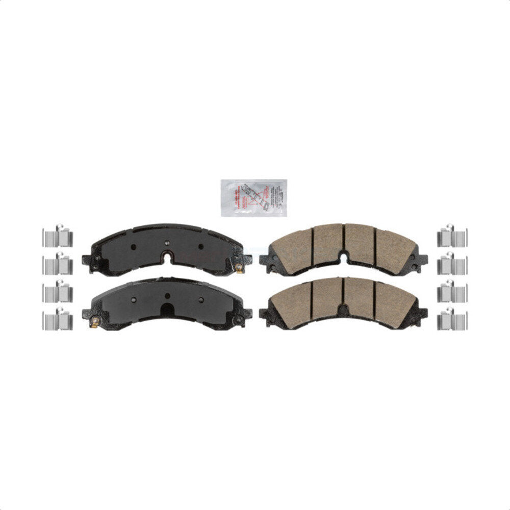 AmeriBRAKES NWF-PRC2250 Disc Brake Pad for 2020-2024 Chevrolet Silverado EV, GMC Sierra EV, Chevrolet Silverado 3500 HD - Front, Rear