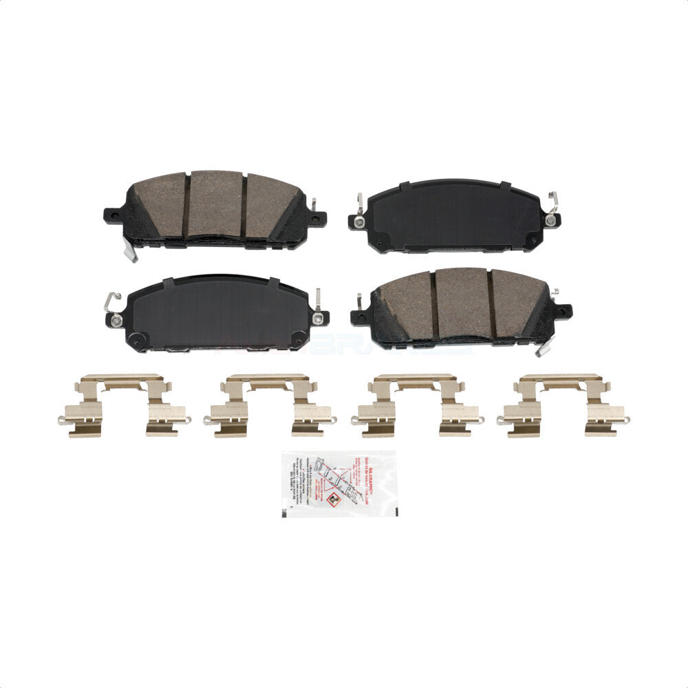 AmeriBRAKES NWF-PRC2413 Disc Brake Pad for 2022-2025 Nissan Murano, Mitsubishi Outlander PHEV, Nissan ARIYA - Front