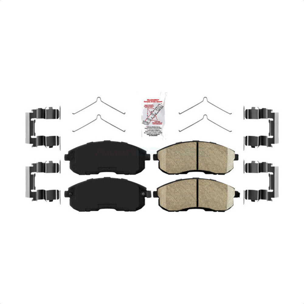 AmeriBRAKES NWF-PRC653 Disc Brake Pad for 1989-2006 Nissan Sentra, INFINITI G20, Nissan Altra EV - Front