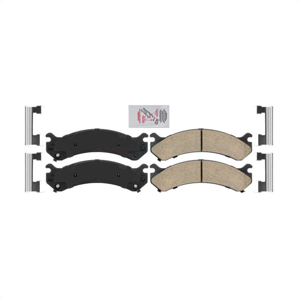 AmeriBRAKES NWF-PRC784 Disc Brake Pad for 1999-2020 Chevrolet Express 4500, GMC Savana 4500, Chevrolet Silverado 1500 HD Classic - Front, Rear