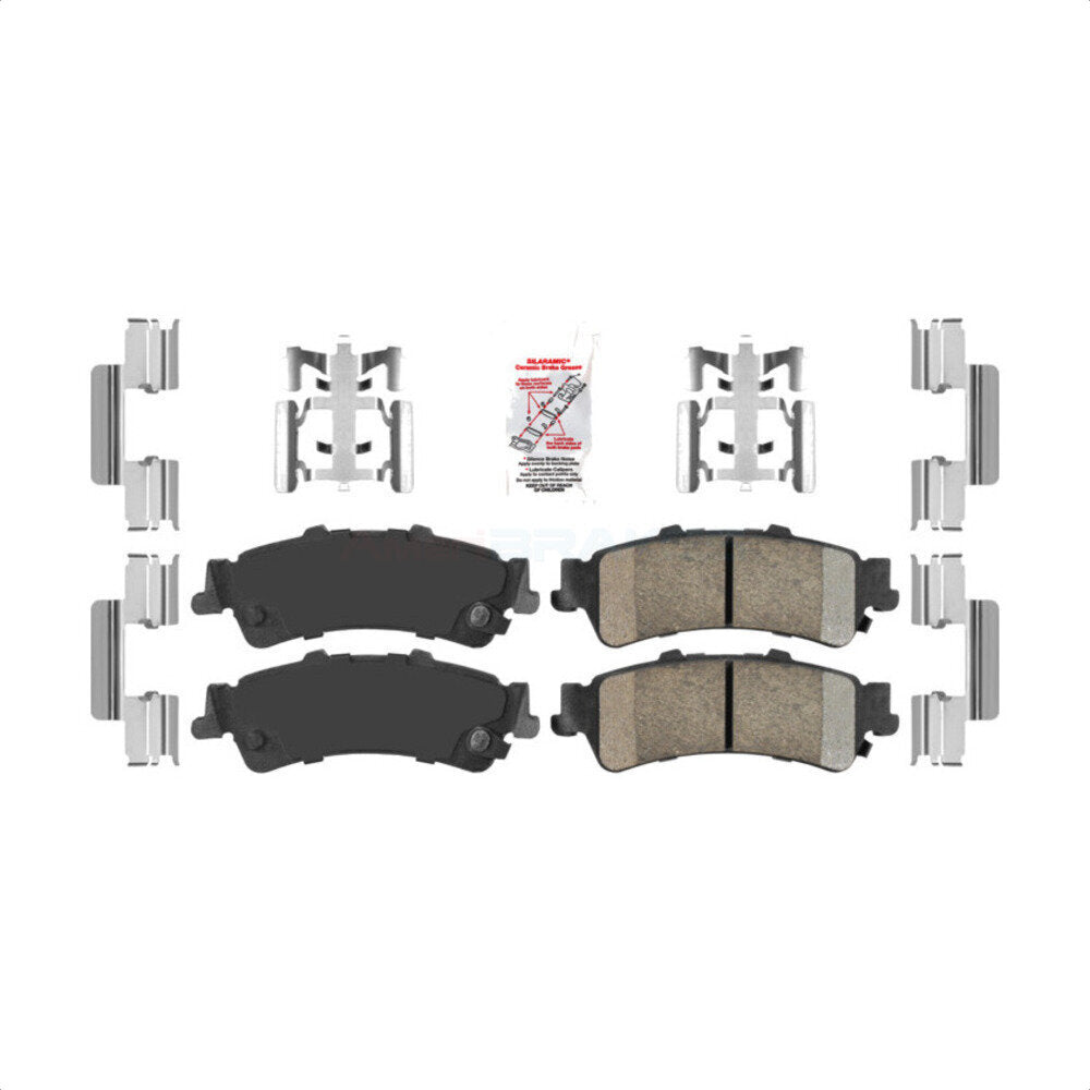 AmeriBRAKES NWF-PRC792A Disc Brake Pad for 1993-2011 Chevrolet Silverado 1500 Classic, GMC Sierra 1500 Classic, Cadillac DTS - Rear