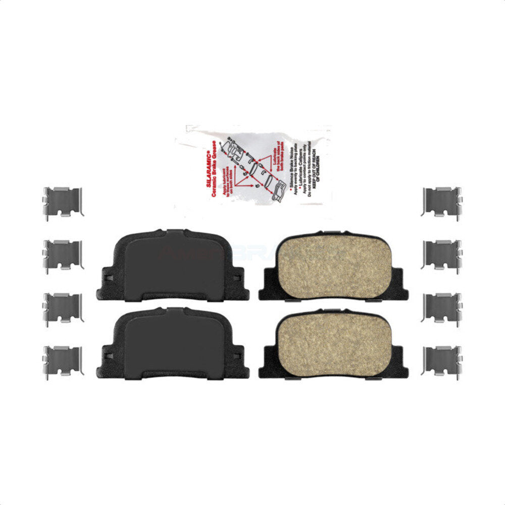 AmeriBRAKES NWF-PRC835 Disc Brake Pad for 1999-2010 Scion tC, Lexus ES300, Toyota Camry - Rear