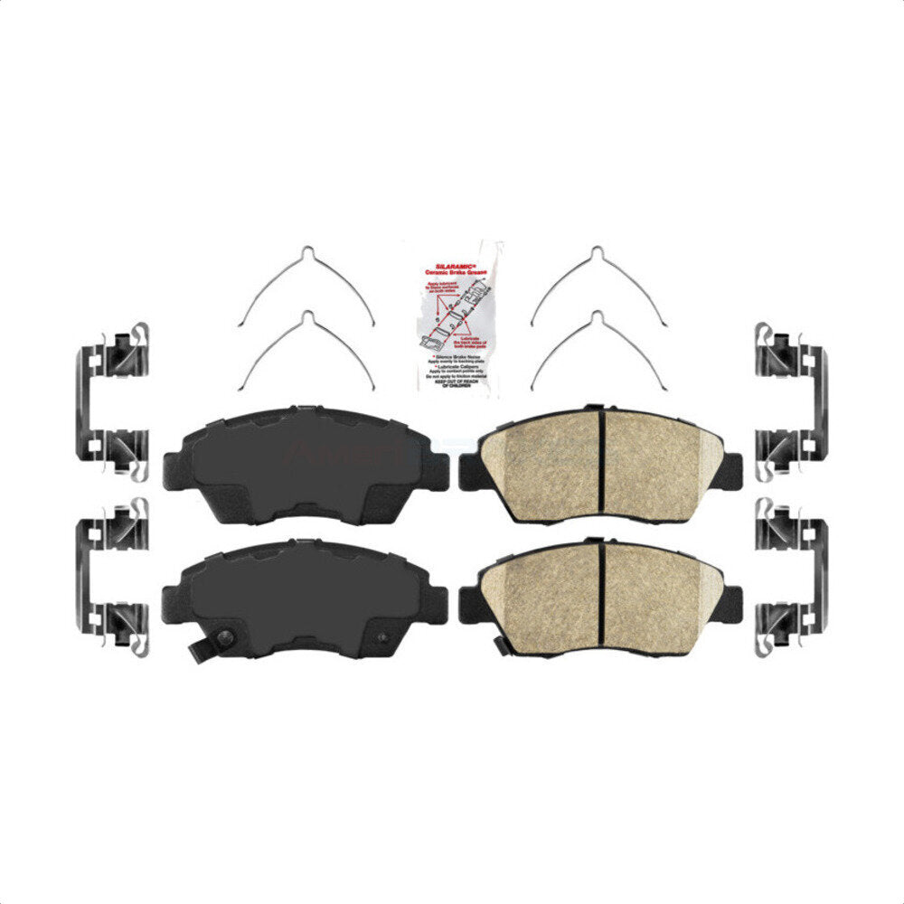 AmeriBRAKES NWF-PRC948 Disc Brake Pad for 1993-2015 Acura ILX, Honda Civic, Honda Fit - Front