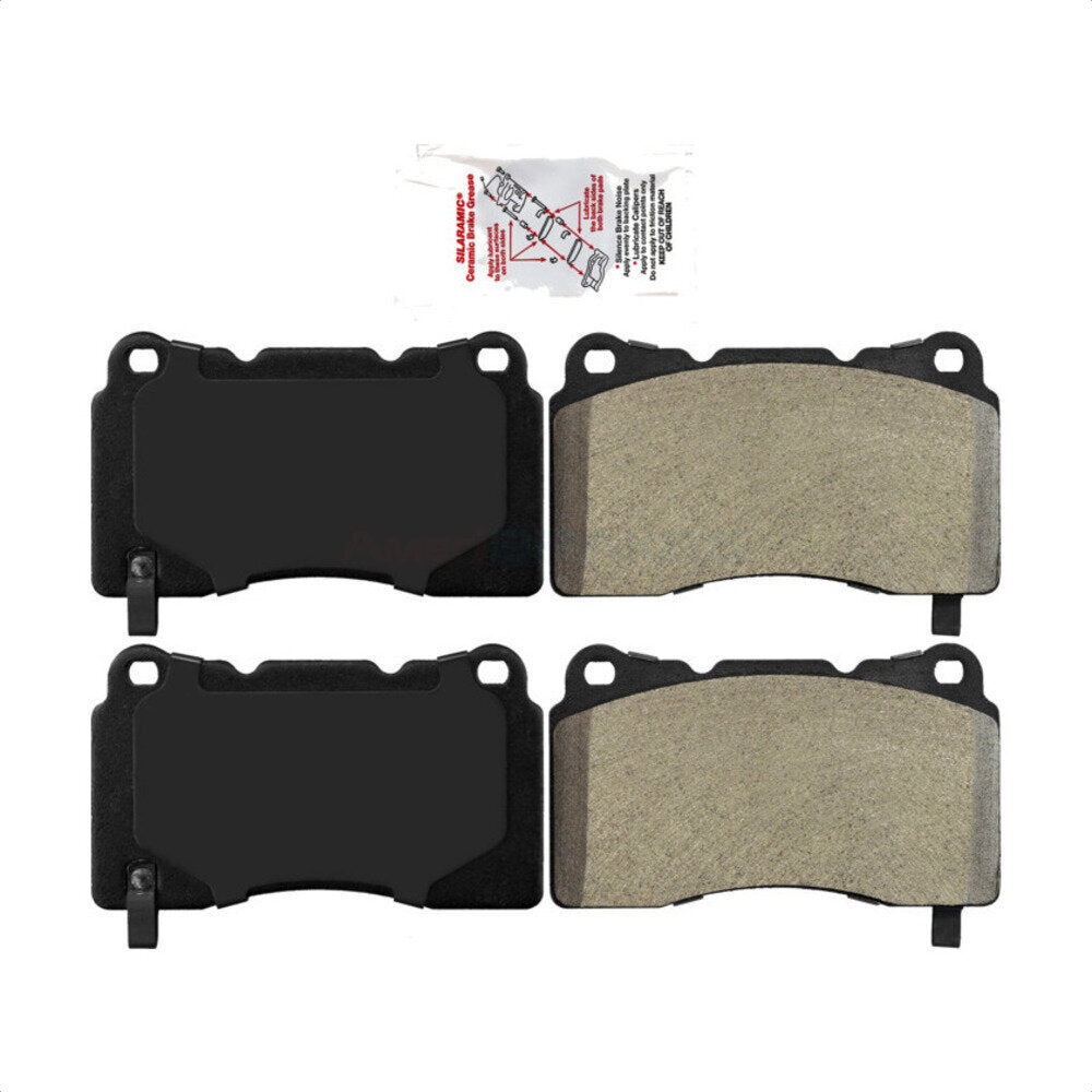 AmeriBRAKES NWF-PRM1050 Disc Brake Pad for 2003-2024 Honda Civic, Chevrolet Camaro, Tesla S - Front, Rear