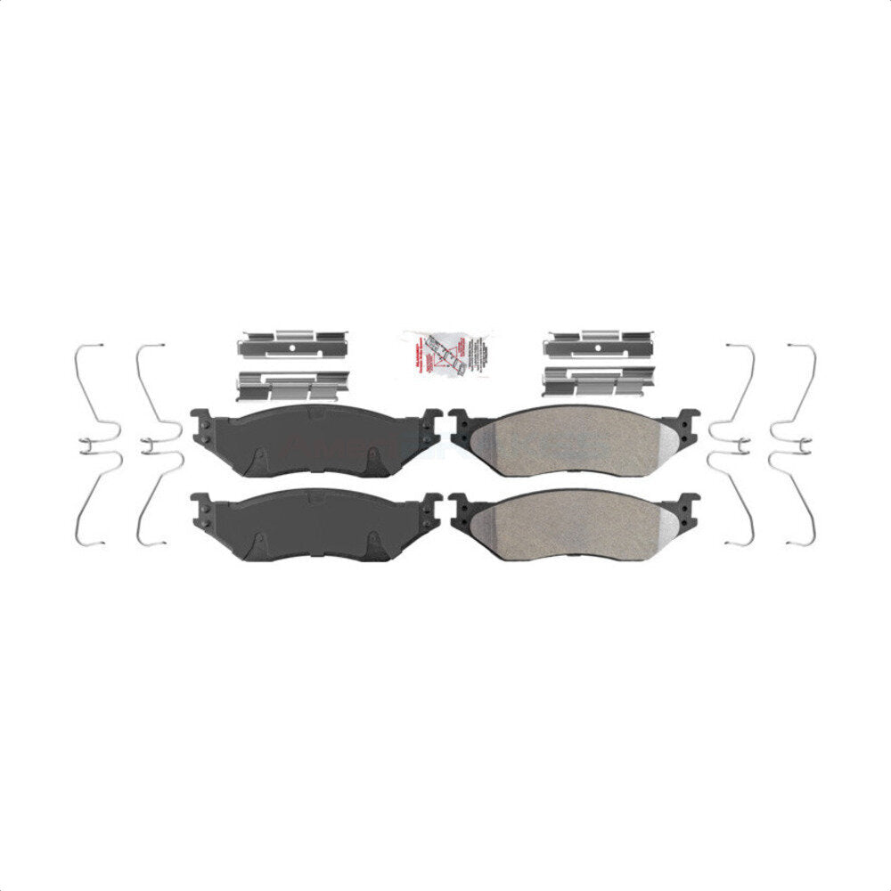 AmeriBRAKES NWF-PRM1066 Disc Brake Pad for 1999-2022 Ford F-53 Motorhome Chassis, Ford F-59 Commercial Stripped Chassis, IC Corporation AE School Bus - Rear, Front