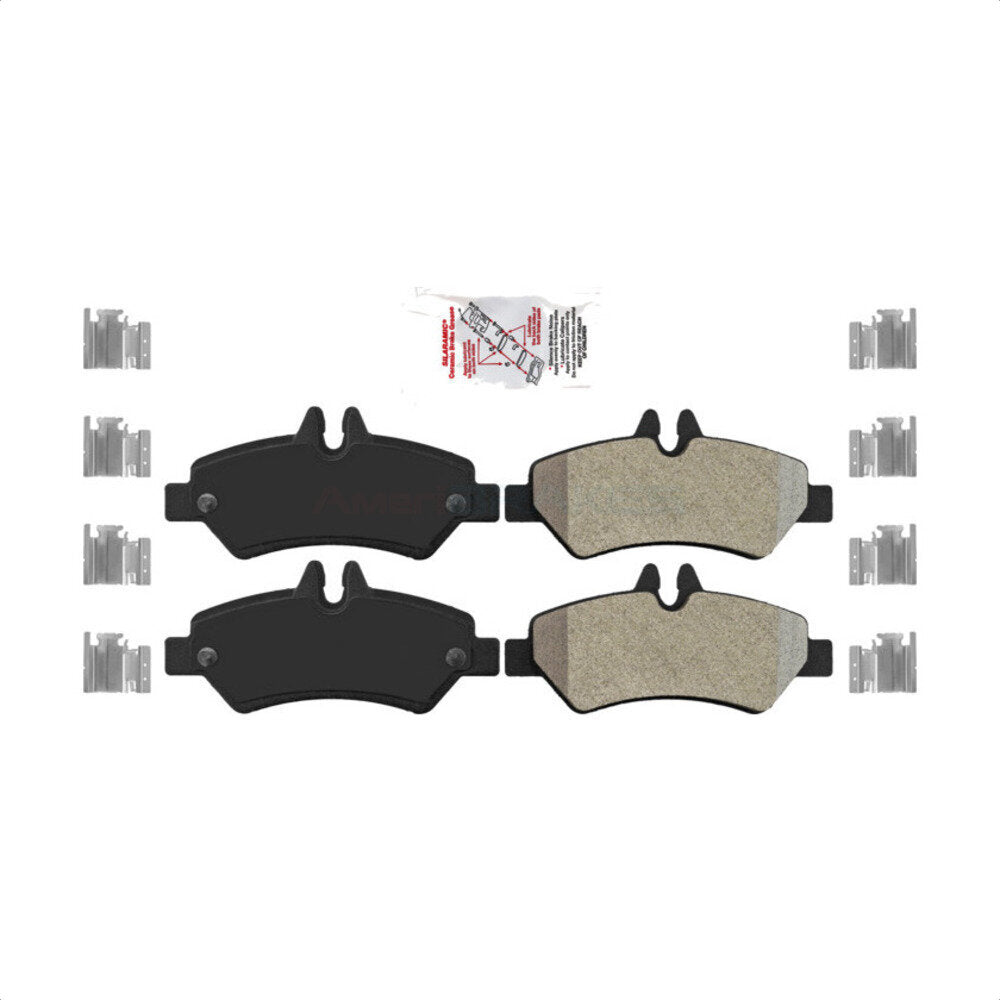 AmeriBRAKES NWF-PRM1317 Disc Brake Pad for 2007-2018 Freightliner Sprinter 3500, Mercedes-Benz Sprinter 2500, Mercedes-Benz Sprinter 3500 - Rear