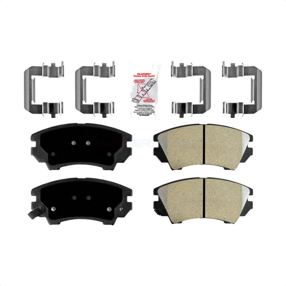 AmeriBRAKES NWF-PRM1404 Disc Brake Pad for 2010-2017 GMC Terrain, Chevrolet Caprice, Saab 9-5 - Front