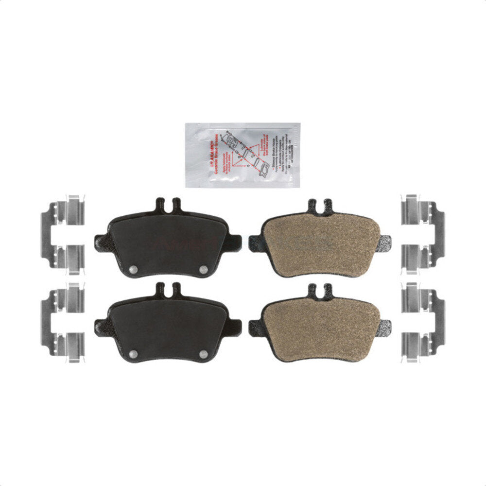 AmeriBRAKES NWF-PRM1646 Disc Brake Pad for 2012-2020 INFINITI QX30, Mercedes-Benz CLA250, Mercedes-Benz SLC300 - Rear