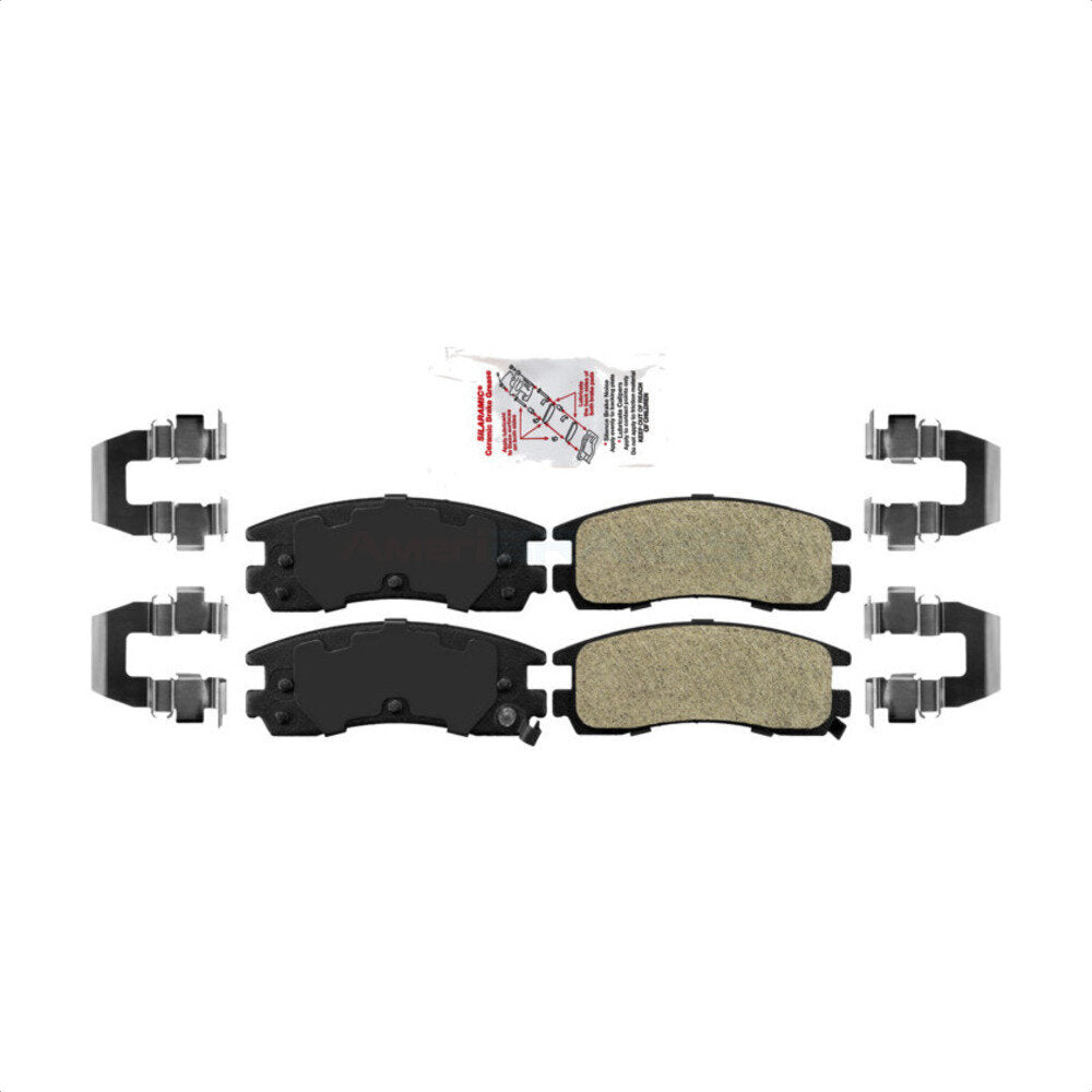 AmeriBRAKES NWF-PRM508 Disc Brake Pad for 1991-2005 Pontiac Bonneville, Cadillac Seville, Oldsmobile Aurora - Rear