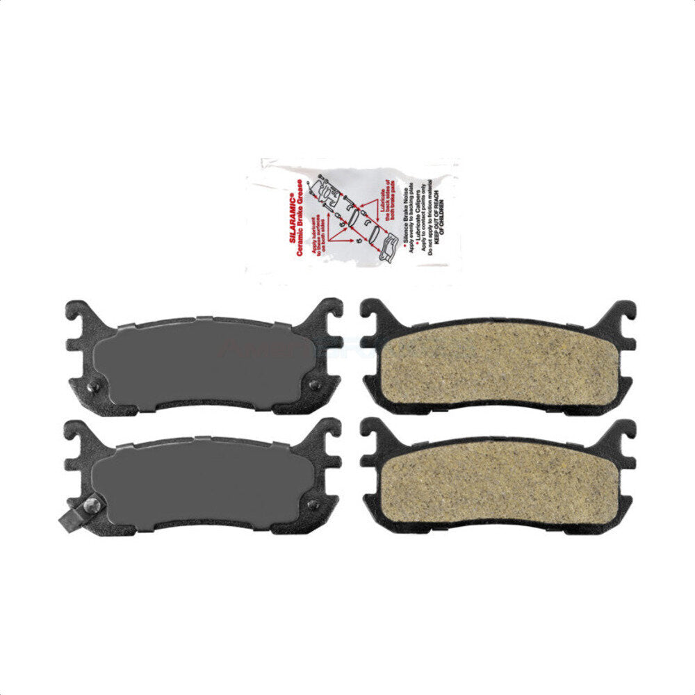 AmeriBRAKES NWF-PRM636 Disc Brake Pad for 1994-2005 Ford Escort, Mazda Miata, Mercury Tracer - Rear