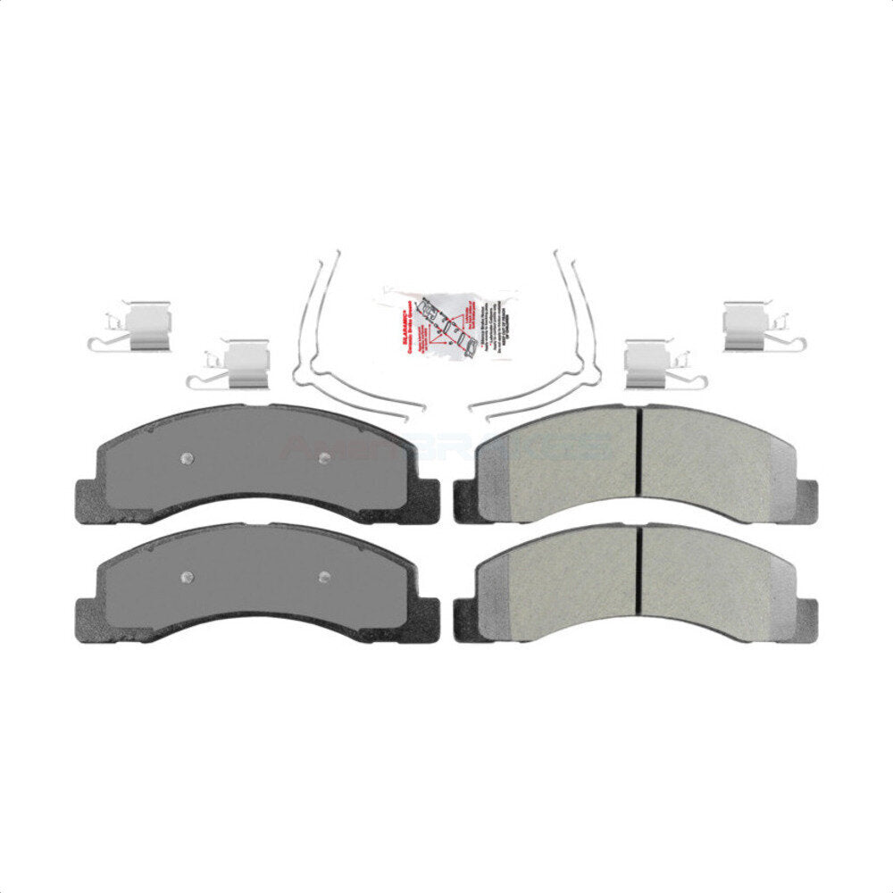 AmeriBRAKES NWF-PRM824 Disc Brake Pad for 1999-2005 Ford Excursion, Ford F-250 Super Duty, Ford F-350 Super Duty - Front