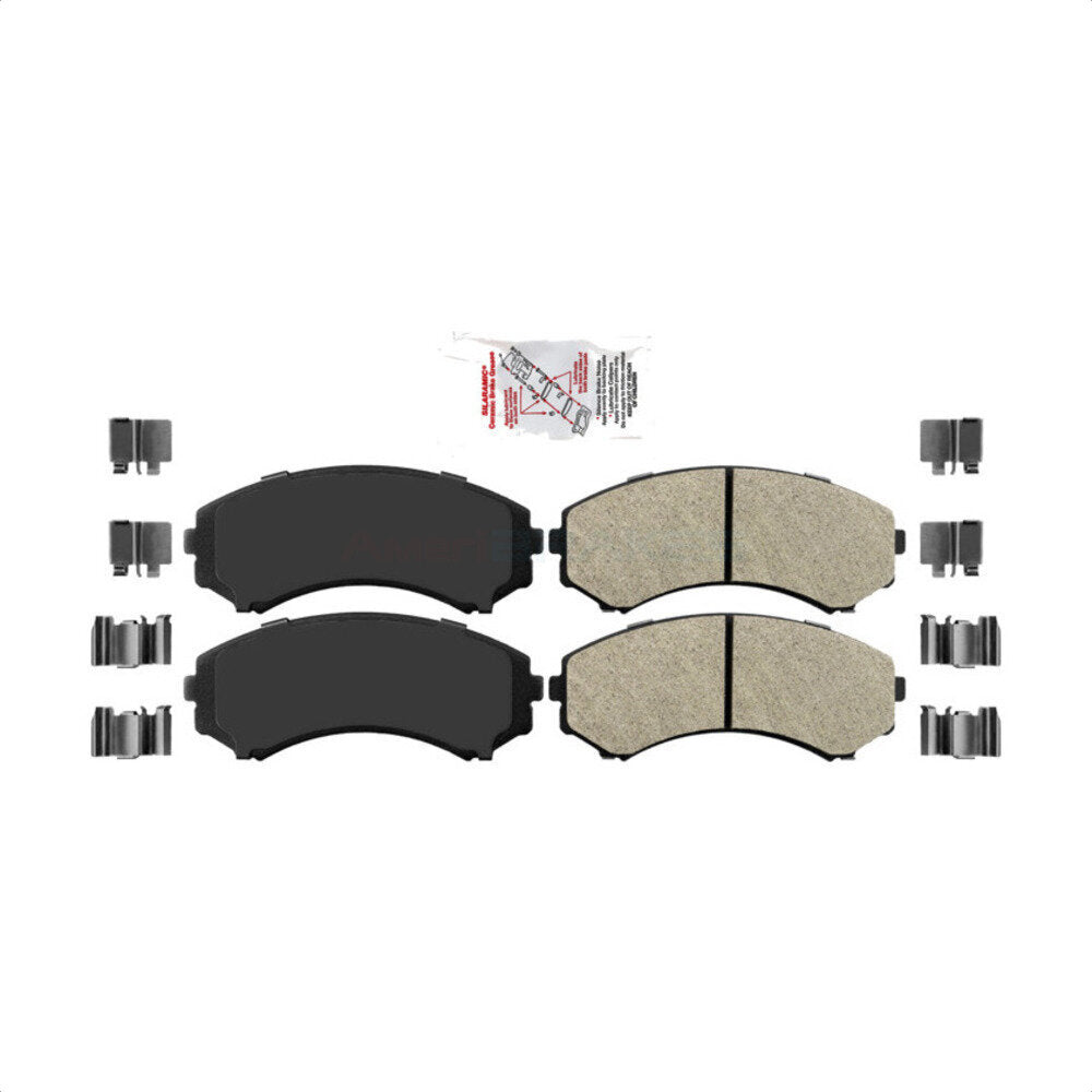 AmeriBRAKES NWF-PRM867 Disc Brake Pad for 2001-2011 Mitsubishi Endeavor, Isuzu Axiom, Honda Passport - Front