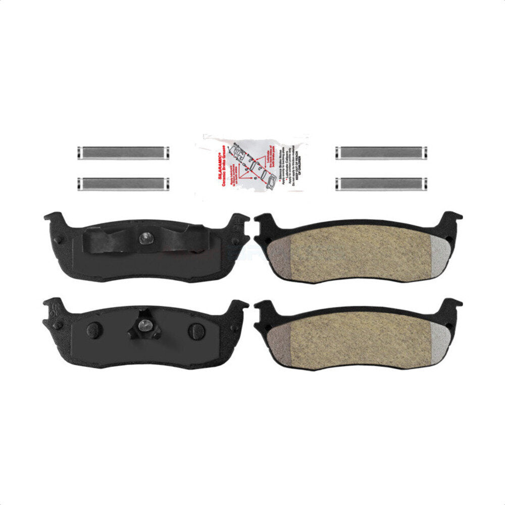 AmeriBRAKES NWF-PRM879 Disc Brake Pad for 1996-2010 Ford F-150 Heritage, Lincoln Town Car, Ford Expedition - Rear