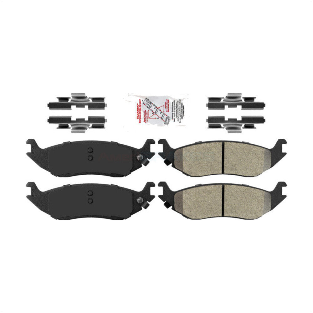 AmeriBRAKES NWF-PRM898 Disc Brake Pad for 2002-2023 Ram 1500 Classic, Ram 1500, Dodge Ram 1500 - Rear