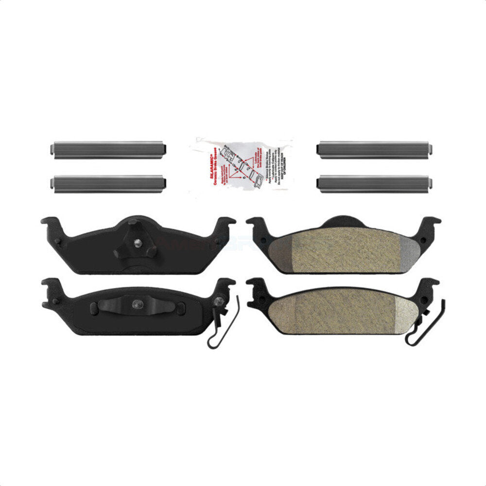 AmeriBRAKES NWF-PRM963 Disc Brake Pad for 2002-2004 Dodge Dakota - Rear