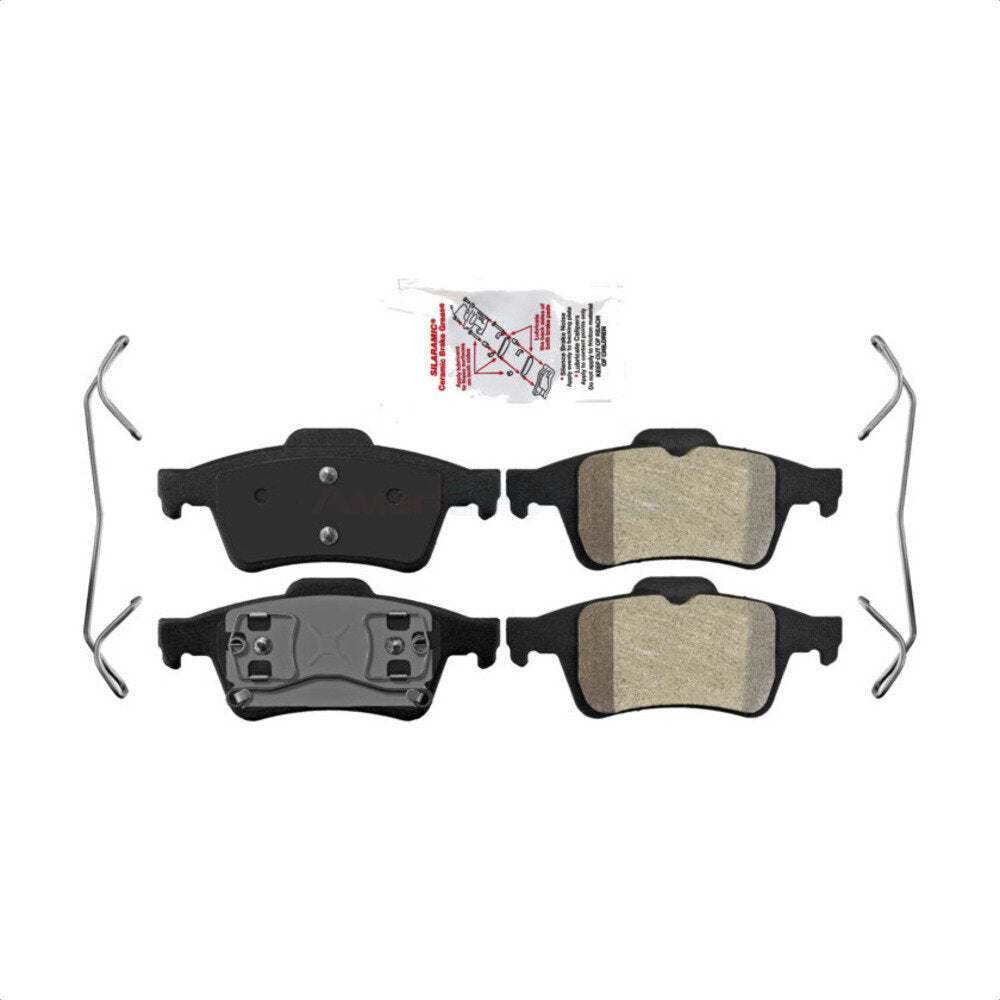AmeriBRAKES NWF-PRM973 Disc Brake Pad for 2003-2006 Mazda 5, Mazda 3, Saab 9-3 - Rear