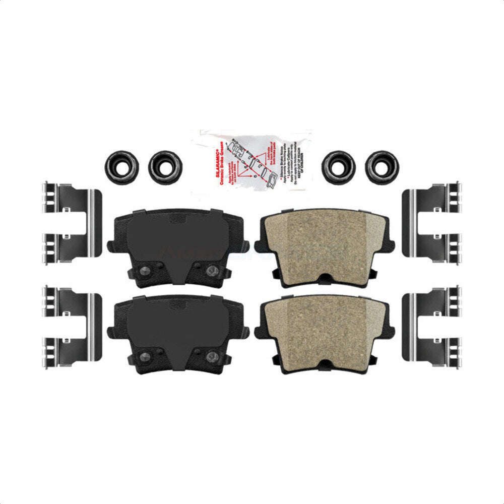 AmeriBRAKES NWF-PTC1057 Disc Brake Pad for 2005-2023 Dodge Charger, Dodge Challenger, Chrysler 300 - Rear