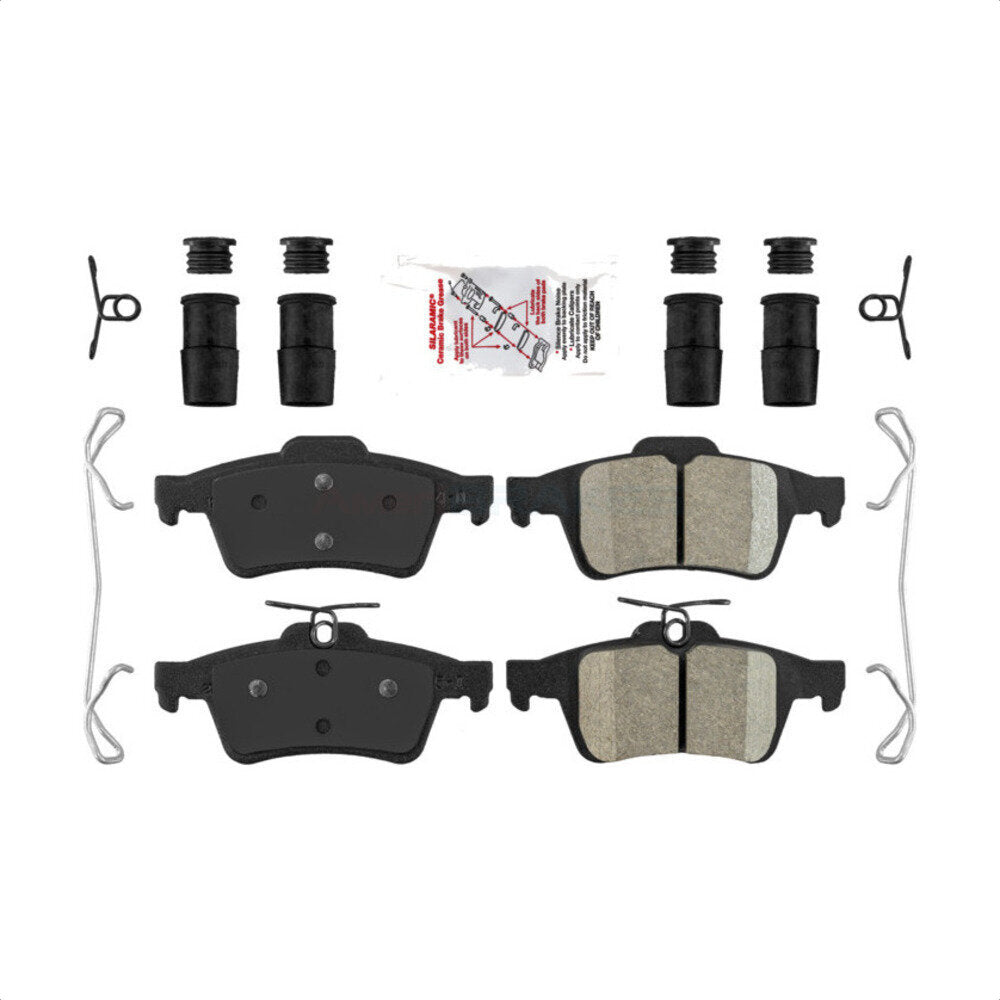 AmeriBRAKES NWF-PTC1095 Disc Brake Pad for 2004-2023 Ford EcoSport, Ford Focus, Mercedes-Benz G550 4x4 - Rear