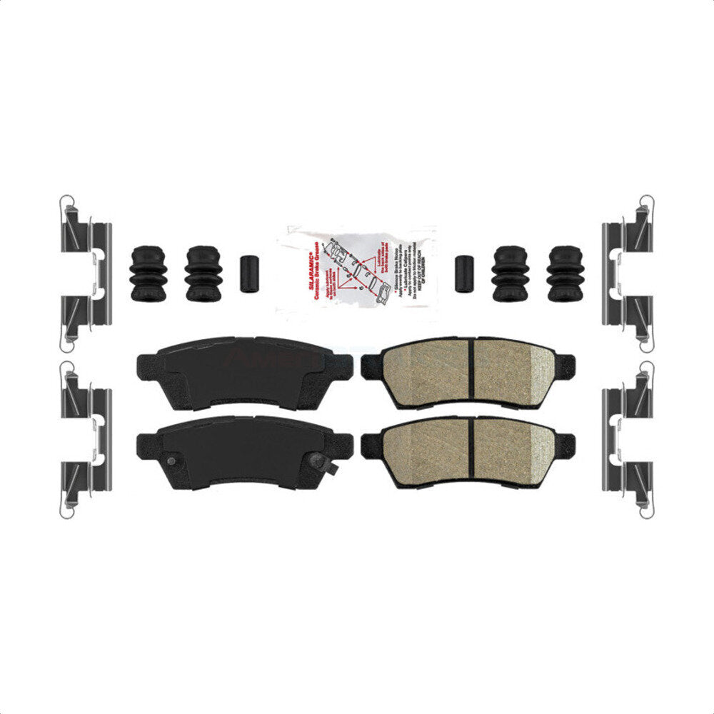 AmeriBRAKES NWF-PTC1100 Disc Brake Pad for 2005-2023 Suzuki Equator, Nissan Xterra, Nissan Frontier - Rear