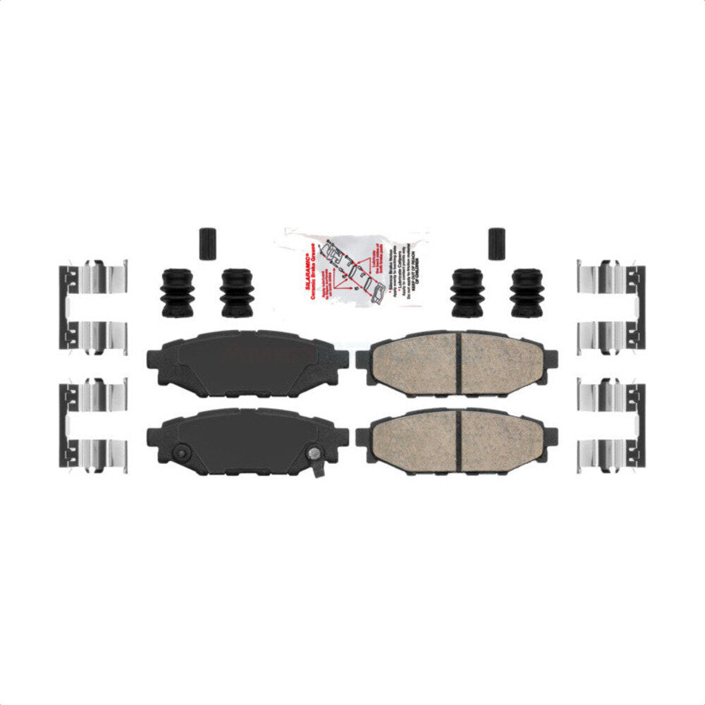 AmeriBRAKES NWF-PTC1114 Disc Brake Pad for 2005-2023 Subaru Crosstrek, Subaru BRZ, Subaru WRX - Rear
