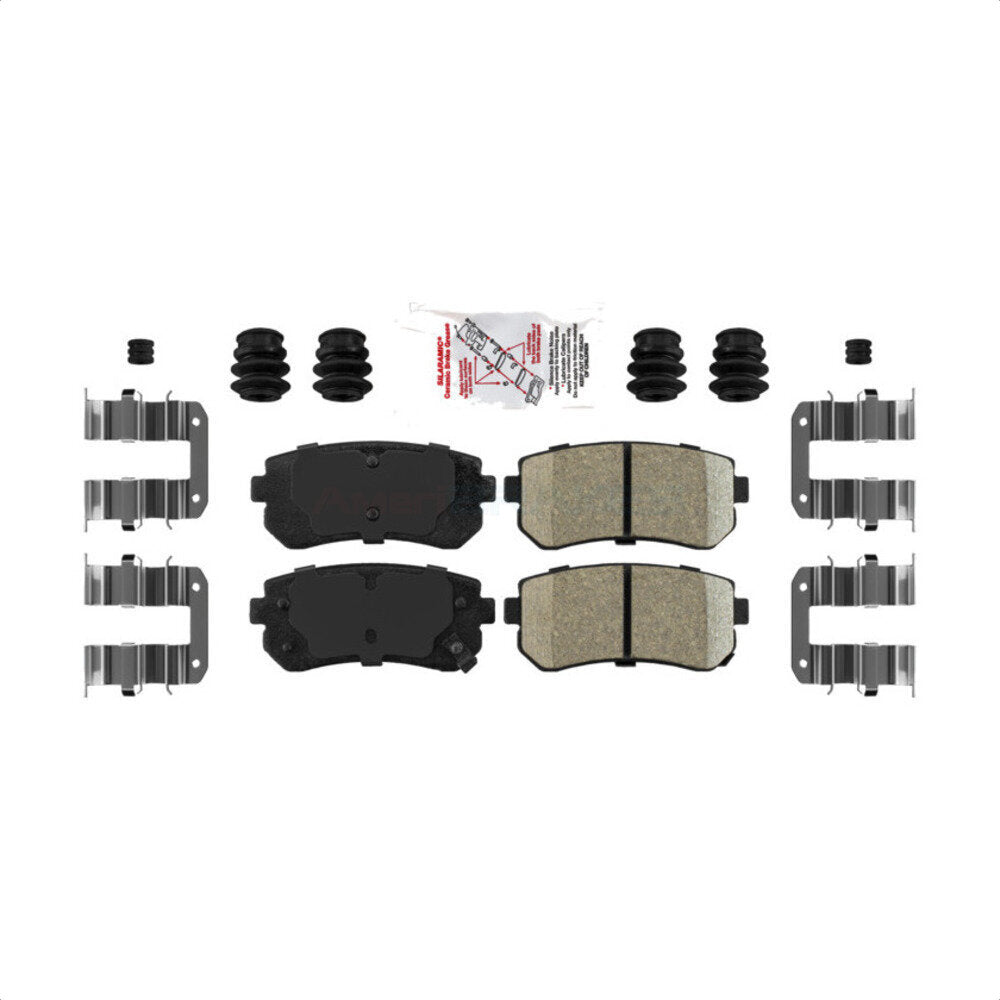 AmeriBRAKES NWF-PTC1157 Disc Brake Pad for 2006-2017 Hyundai Tucson, Hyundai Sonata, Kia Cadenza - Rear