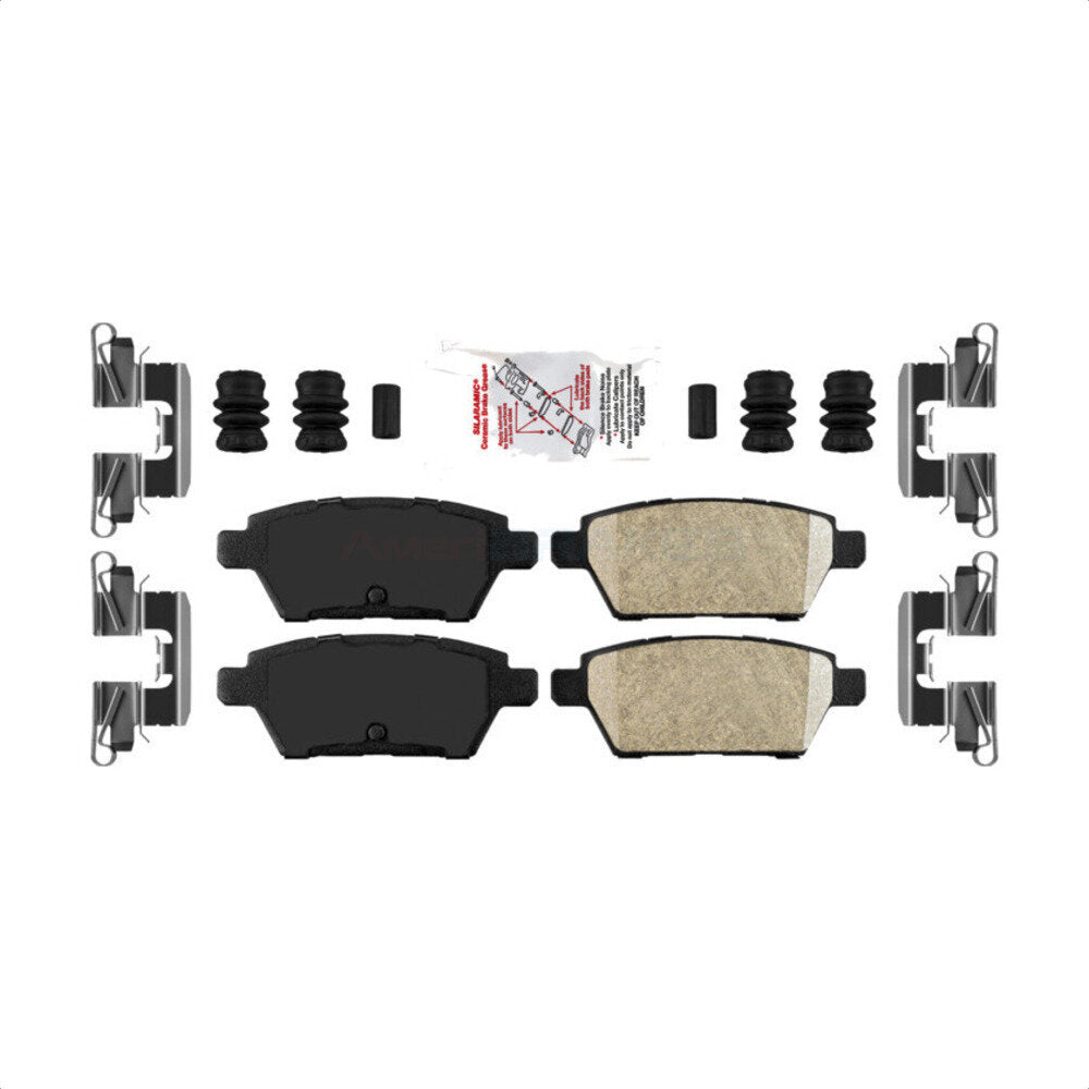 AmeriBRAKES NWF-PTC1161 Disc Brake Pad for 2006-2013 Lincoln MKZ, Ford Fusion, Lincoln Zephyr - Rear