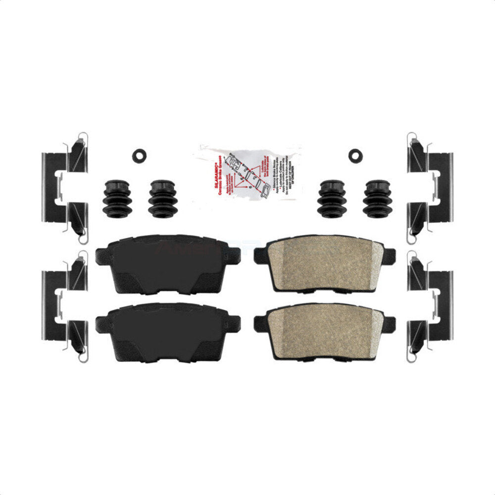 AmeriBRAKES NWF-PTC1259 Disc Brake Pad for 2007-2015 Ford Edge, Lincoln MKX, Mazda CX-7 - Rear