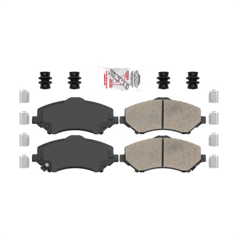 AmeriBRAKES NWF-PTC1273 Disc Brake Pad for 2007-2018 Jeep Wrangler JK, Chrysler Town & Country, Dodge Grand Caravan - Front